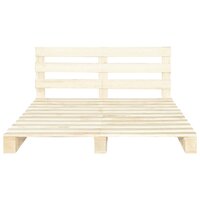 Bedframe pallet massief grenenhout 140x200 cm 3