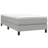 Boxspring bed 80x200 cm stof lichtgrijs 3