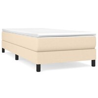 Boxspring bed 80x200 cm stof cr&egrave;mekleurig 2