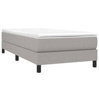 Boxspring bed 90x190 cm stof lichtgrijs 3