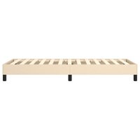 Boxspring bed 90x190 cm stof cr&egrave;mekleurig 6