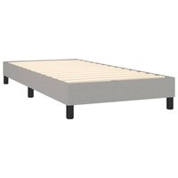 Boxspring bed 90x200 cm stof lichtgrijs 4