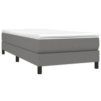 Boxspring bed 90x200 cm stof donkergrijs 3