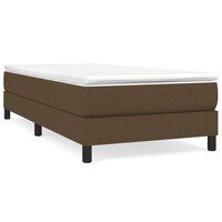 Boxspring bed 100x200 cm stof donkerbruin 2