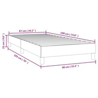 Boxspring bed 90x190 cm stof donkerbruin 9