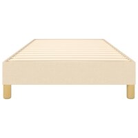 Boxspring bed 90x190 cm stof cr&egrave;mekleurig 5