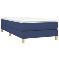 Boxspring bed 90x190 cm stof blauw 3