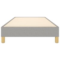 Boxspring bed 90x200 cm stof lichtgrijs 5