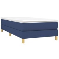 Boxspring bed 90x200 cm stof blauw 3