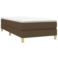 Boxspring bed 100x200 cm stof donkerbruin 3