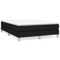 Boxspring bed stof zwart 140x200 cm 2
