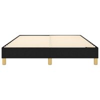 Boxspring bed stof zwart 140x200 cm 5