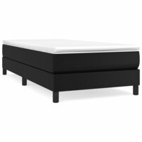 Boxspring bed kunstleer zwart 80x200 cm 2