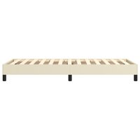 Boxspring bed kunstleer cr&egrave;mekleurig 80x200 cm 6