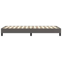 Boxspring bed kunstleer grijs 80x200 cm 6
