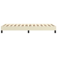 Boxspring bed kunstleer cr&egrave;mekleurig 90x190 cm 6