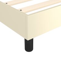 Boxspring bed kunstleer cr&egrave;mekleurig 90x200 cm 7