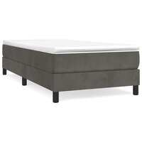 Boxspring bed 80x200 cm fluweel donkergrijs 2