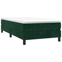 Boxspring bed 80x200 cm fluweel donkergroen 3