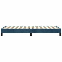 Boxspring bed 80x200 cm fluweel donkerblauw 6