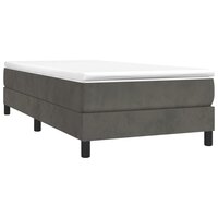 Boxspring bed 90x190 cm fluweel donkergrijs 3