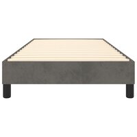 Boxspring bed 90x190 cm fluweel donkergrijs 5
