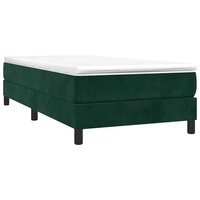 Boxspring bed 90x190 cm fluweel donkergroen 3