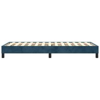 Boxspring bed 90x190 cm fluweel donkerblauw 6