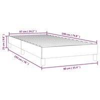 Boxspring bed 90x190 cm fluweel donkerblauw 9