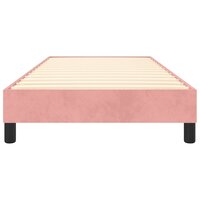 Boxspring bed fluweel roze 90x190 cm 5