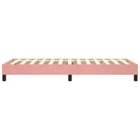 Boxspring bed fluweel roze 90x190 cm 6