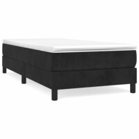 Boxspring bed fluweel zwart 90x200 cm 2