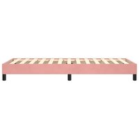 Boxspring bed fluweel roze 90x200 cm 6