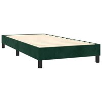 Boxspring bed 100x200 cm fluweel donkergroen 4