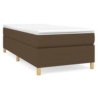 Boxspring bed 90x190 cm stof donkerbruin 2