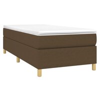 Boxspring bed 90x190 cm stof donkerbruin 3