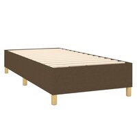 Boxspring bed 90x190 cm stof donkerbruin 4