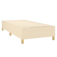 Boxspring bed 90x190 cm stof cr&egrave;mekleurig 4
