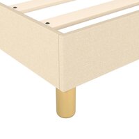Boxspring bed 90x190 cm stof cr&egrave;mekleurig 7