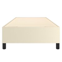 Boxspring bed kunstleer cr&egrave;mekleurig 90x190 cm 5