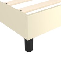 Boxspring bed kunstleer cr&egrave;mekleurig 90x200 cm 7