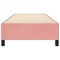Boxspring bed fluweel roze 100x200 cm 5