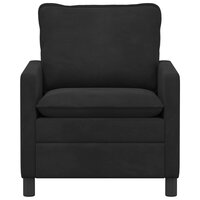 Bank Zwart 76 x 81 x 87,5 cm Fluweel 3