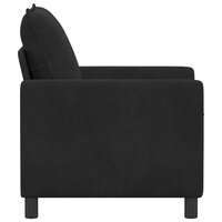 Bank Zwart 76 x 81 x 87,5 cm Fluweel 4