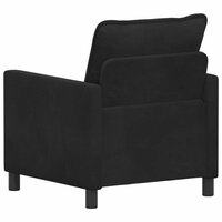 Bank Zwart 76 x 81 x 87,5 cm Fluweel 5