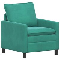 Bank Turquoise 76 x 81 x 87,5 cm Fluweel 2