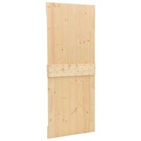 Schuifdeur Naturel en Zwart 80 x 210 cm Massief grenenhout 7