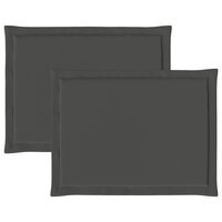 Zitkussens 2 pcs Antracietkleurig 47 x 36 x 2 cm Polyester 6