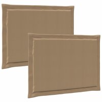 Zitkussens 2 pcs Taupe 47 x 36 x 2 cm Polyester 2