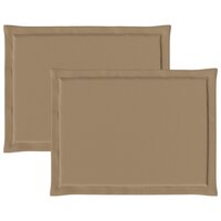 Zitkussens 2 pcs Taupe 47 x 36 x 2 cm Polyester 6